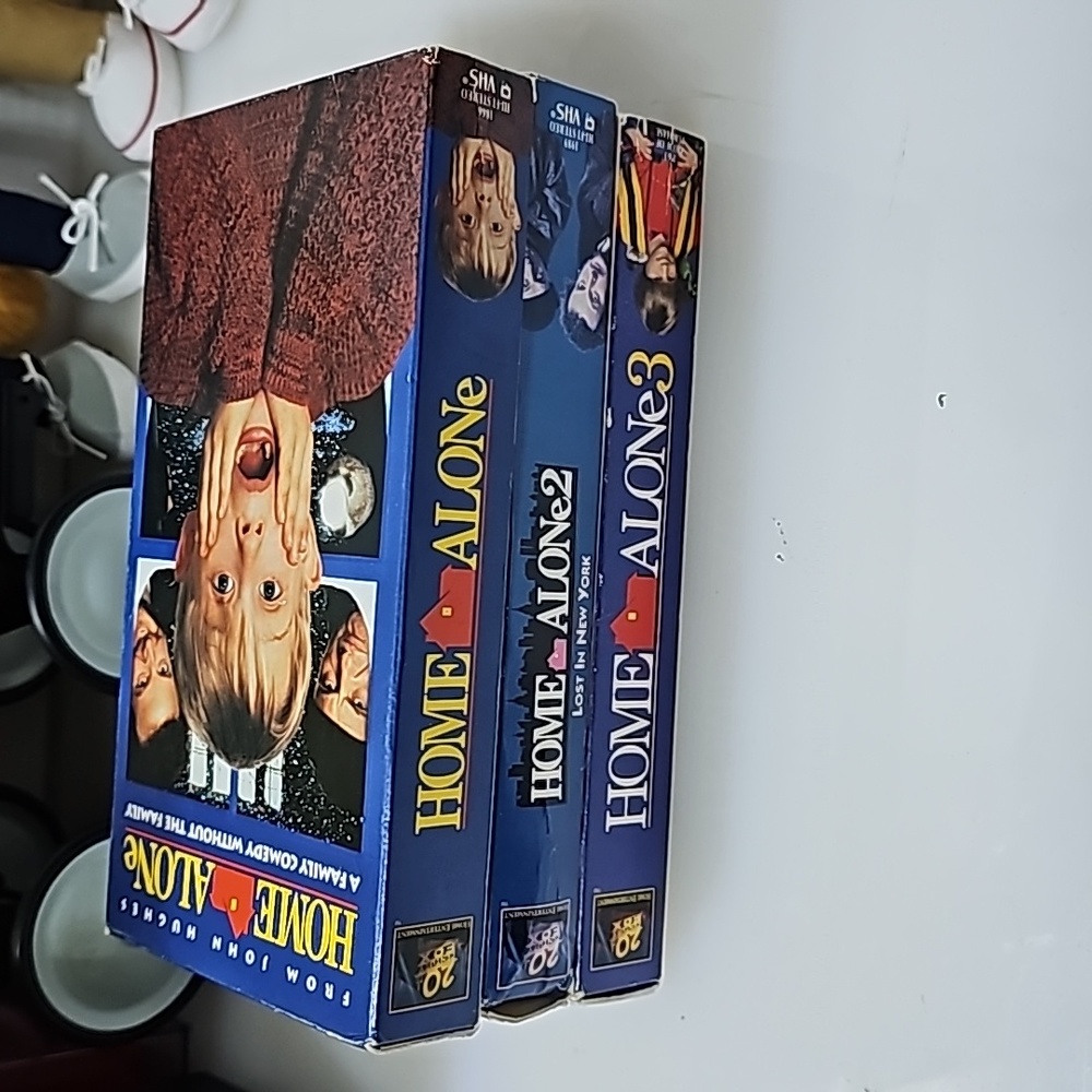 Home Alone 1,2 & 3 On Vhs Tapes